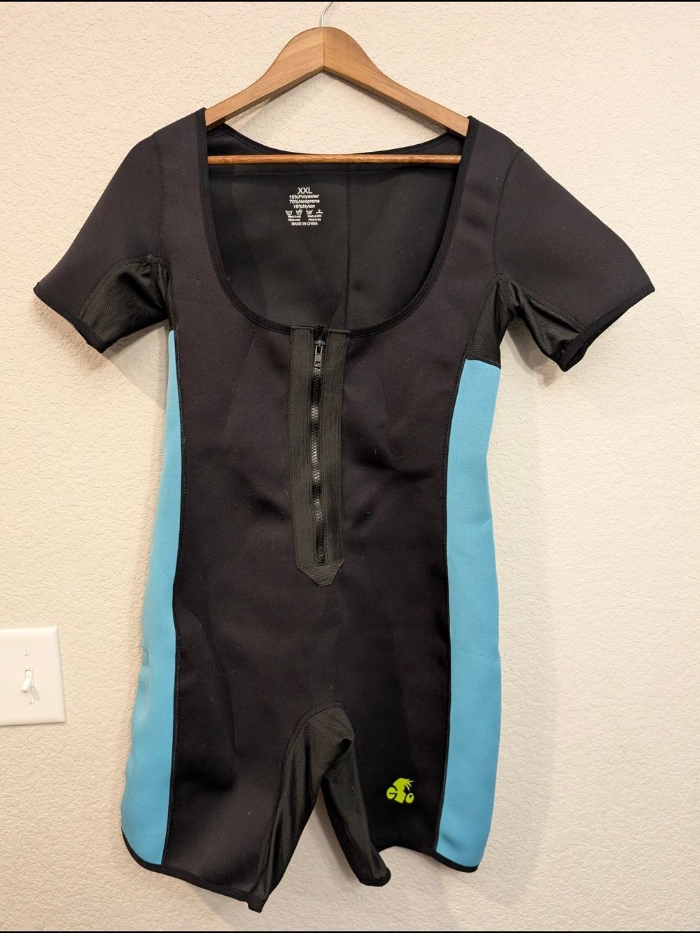 NonEcho Neoprene Women's Sz XXL Sauna Full Shaper/Wet Suit Aqua Short Sleeve